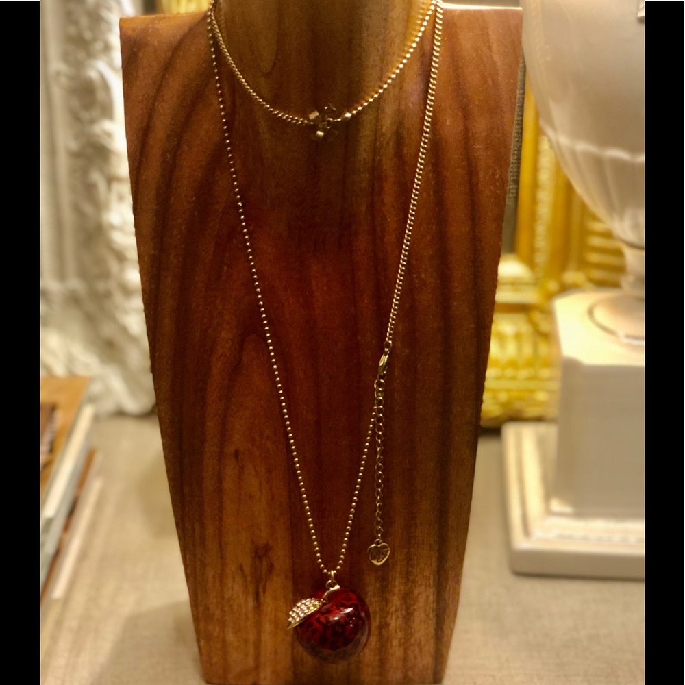 Betsey Johnson vintage apple necklace.
